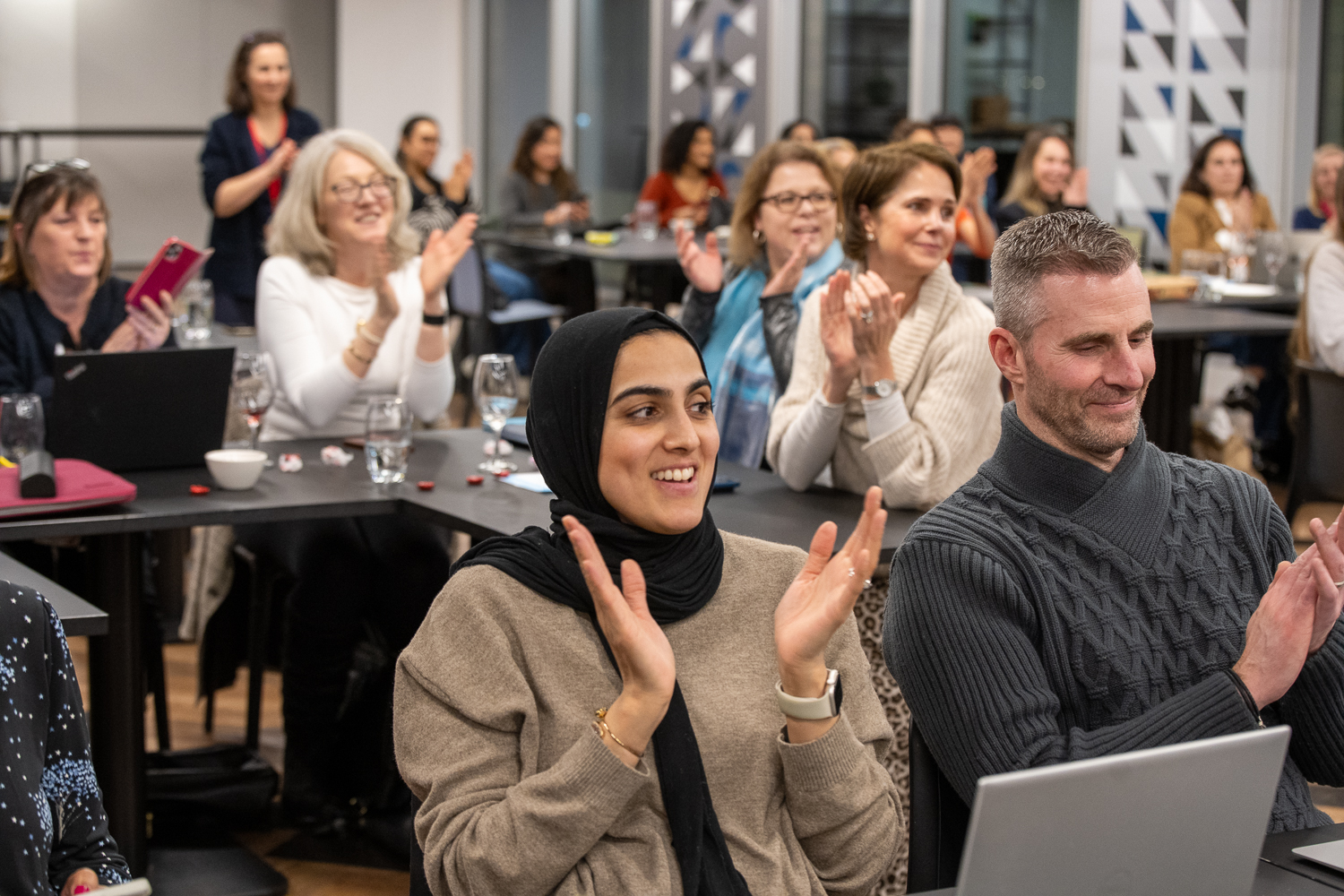 Women from the Supermums community learning and connecting together
